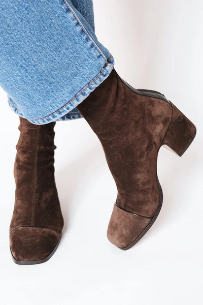 Vayla | Square Toe Heeled Boots