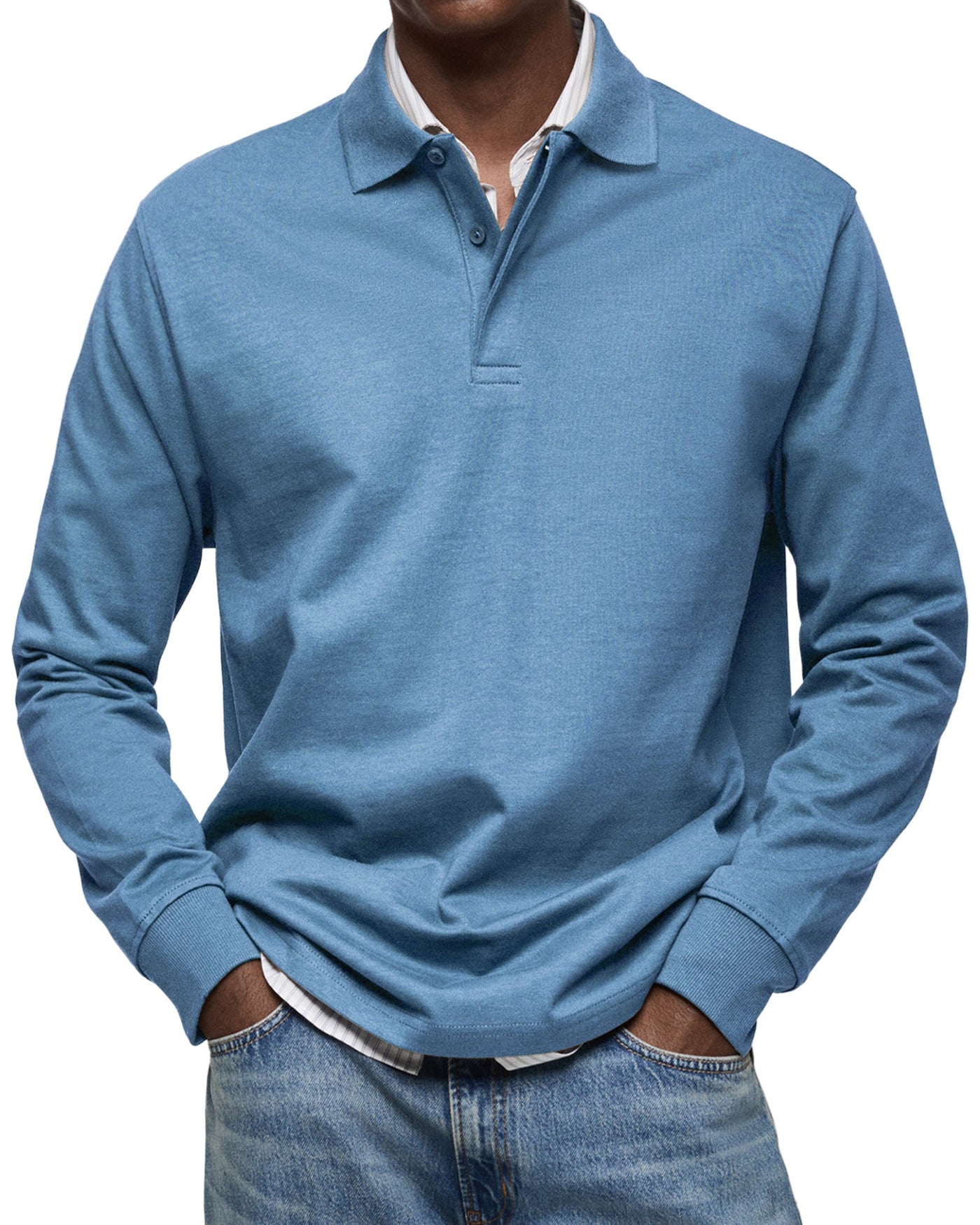 ADRIEN | LUXURY POLO WITH LONG SLEEVES
