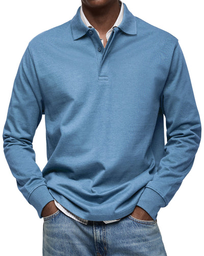 ADRIEN | LUXURY POLO WITH LONG SLEEVES