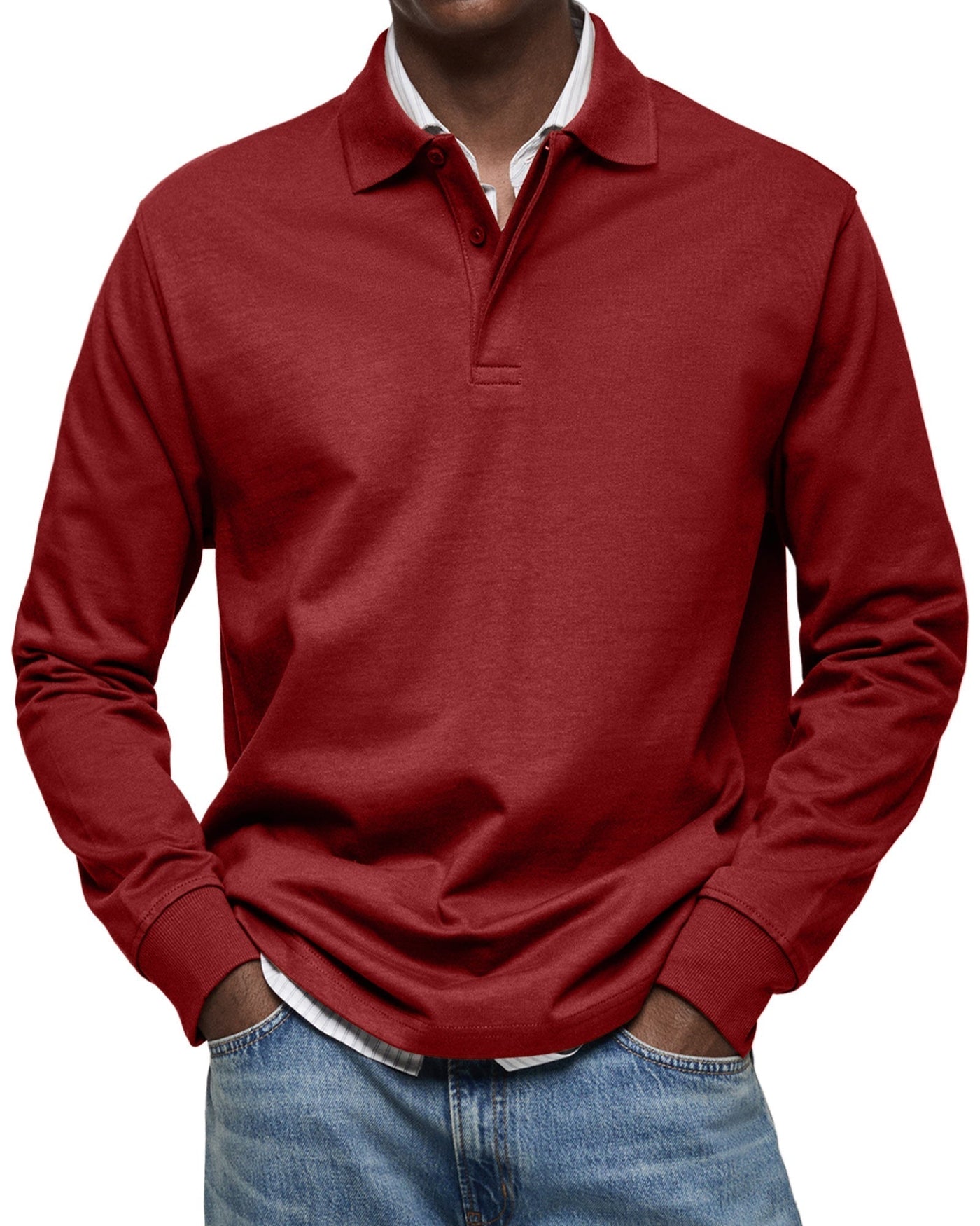 ADRIEN | LUXURY POLO WITH LONG SLEEVES