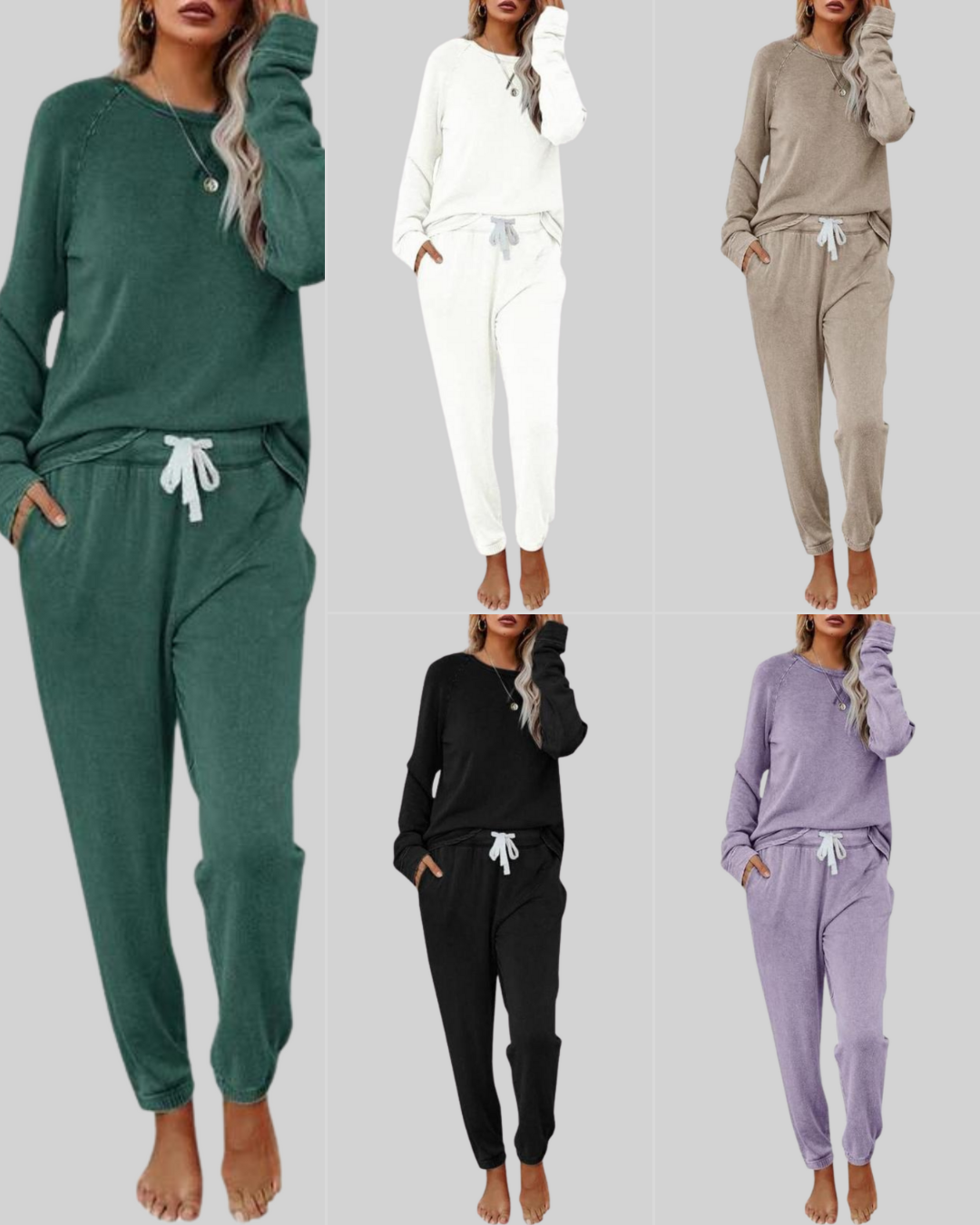 Vayla | Casual Long Sleeve and Sweatpants Set