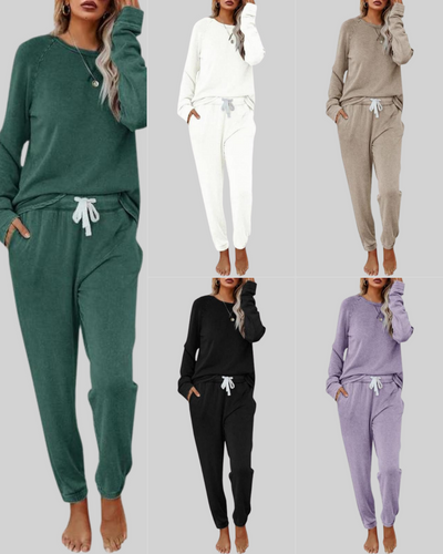Vayla | Casual Long Sleeve and Sweatpants Set