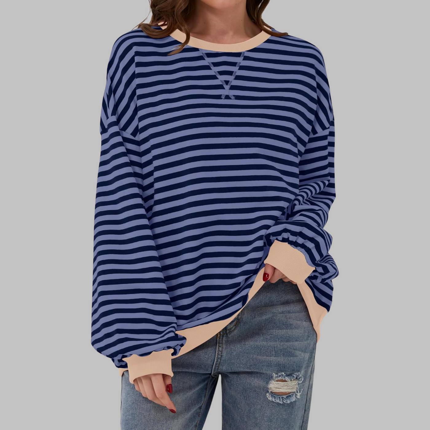 Vayla | Striped Jumper in Cotton Blend