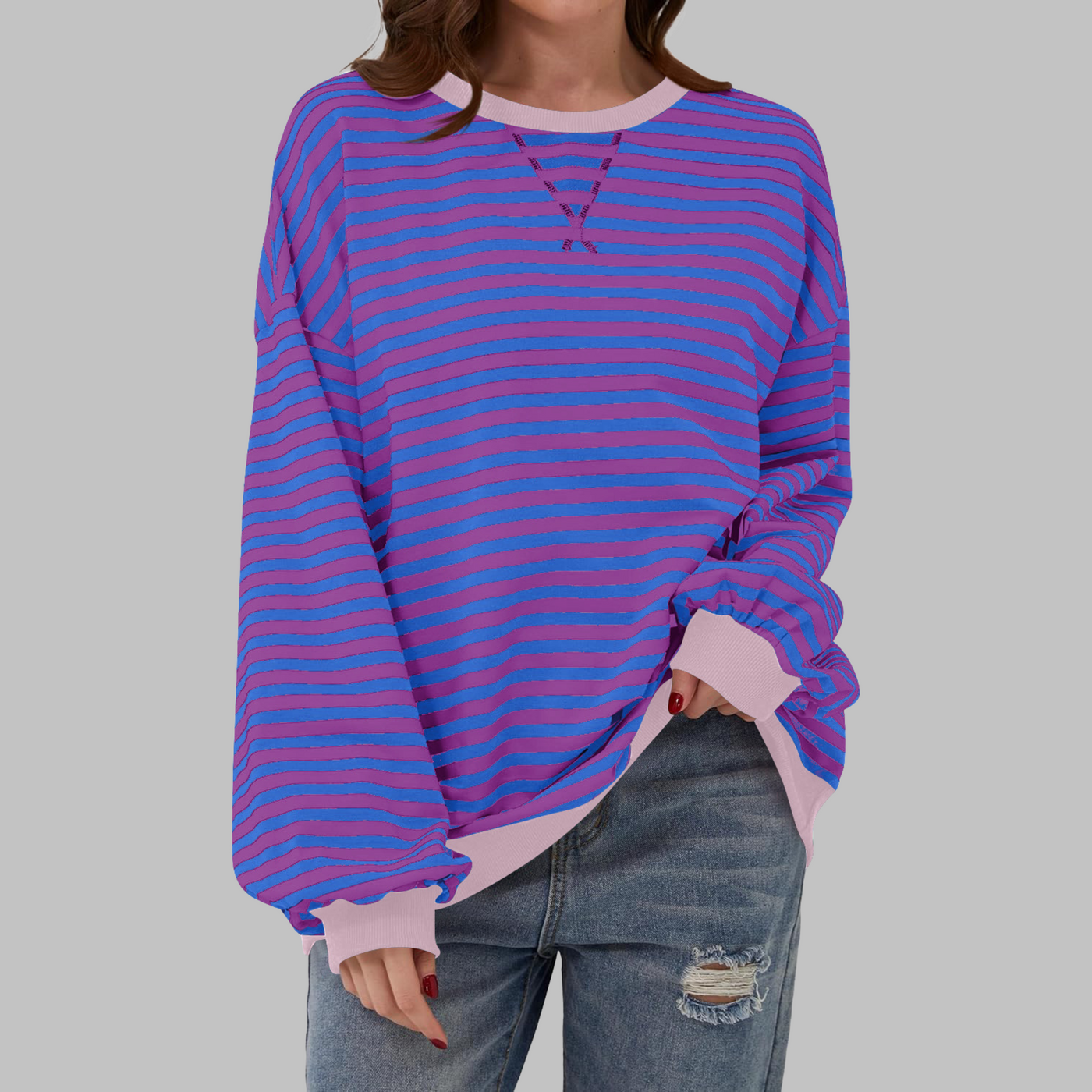 Vayla | Striped Jumper in Cotton Blend