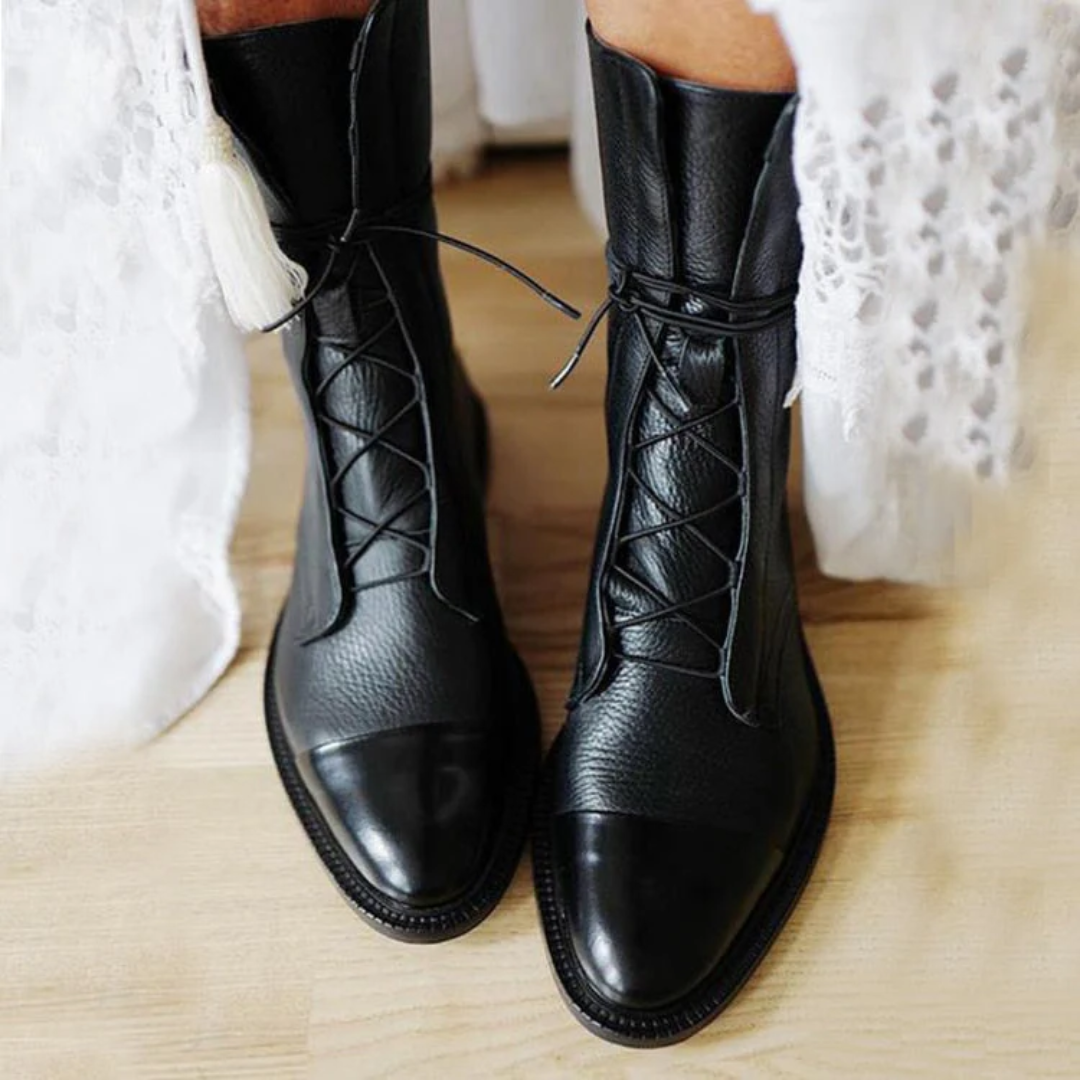 Vayla | Elegant Leather Heeled Boots