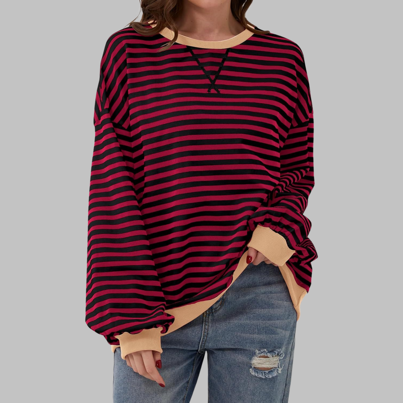 Vayla | Striped Jumper in Cotton Blend