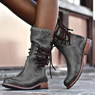 Vayla | Vintage Lace-Up Boots