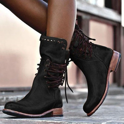 Vayla | Vintage Lace-Up Boots