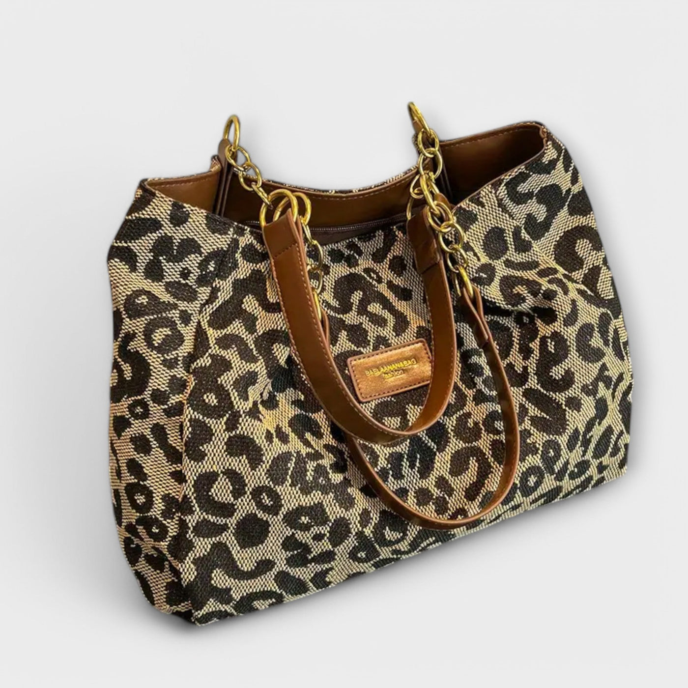 Vayla | Leopard Canvas Tote