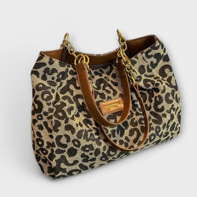 Vayla | Leopard Canvas Tote