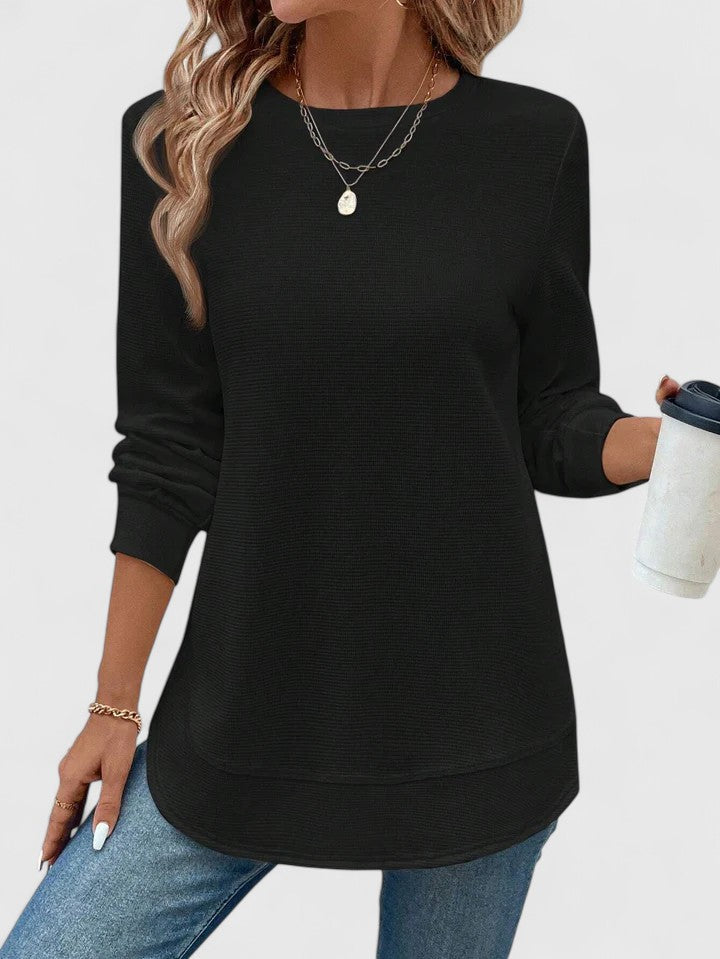 Vayla | Elegant O-Neck Long Sleeve