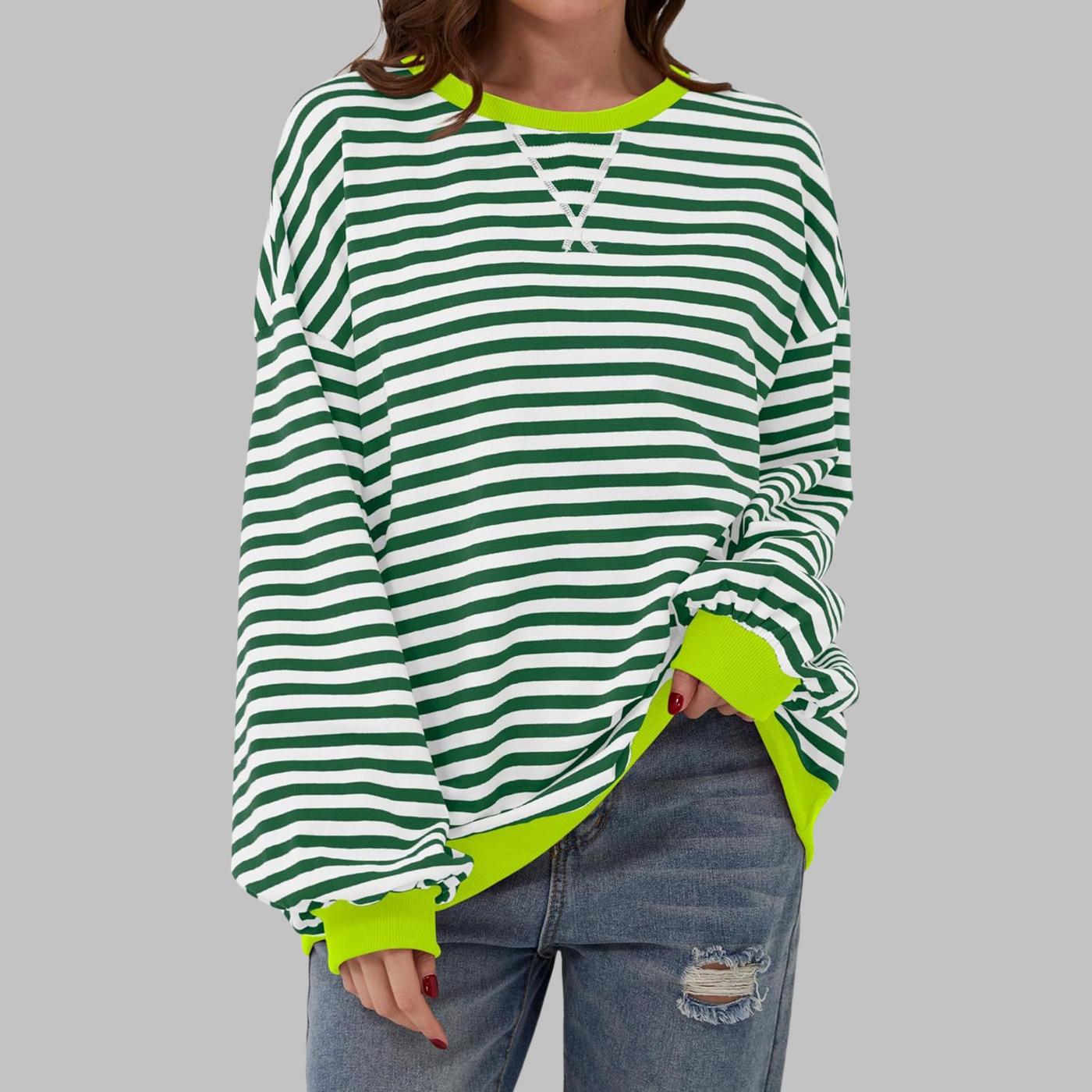 Vayla | Striped Jumper in Cotton Blend