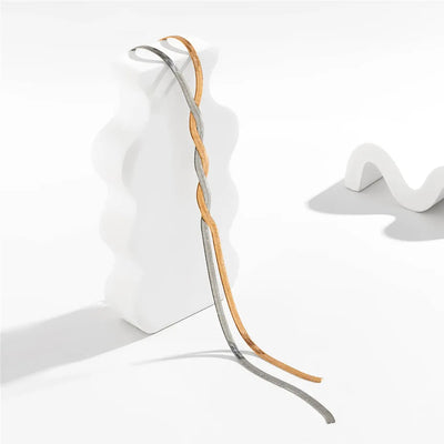 Vayla | Elegant Long Necklace with Adjustable Snake Design