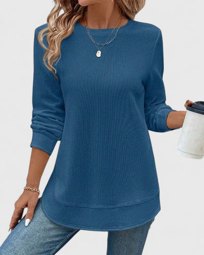 Vayla | Elegant O-Neck Long Sleeve