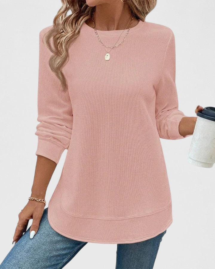 Vayla | Elegant O-Neck Long Sleeve