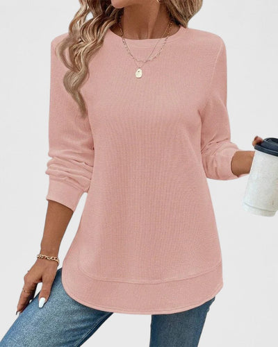 Vayla | Elegant O-Neck Long Sleeve