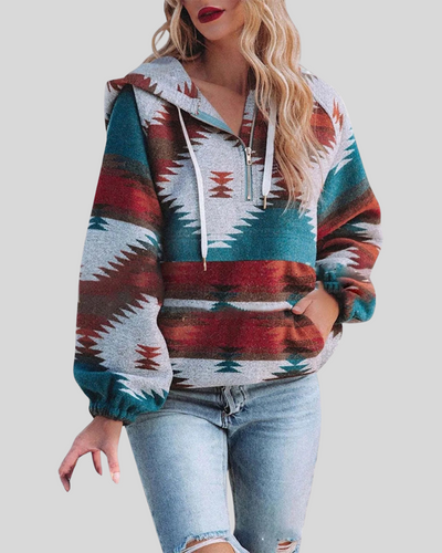 Vayla | Comfy Oversized Zip Up Long Sleeve Hoodie Sweatshirt