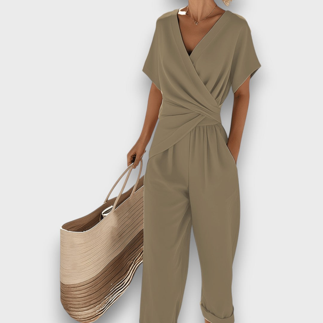 Vayla | 2-Piece Jumpsuit-Style Set with Wrap Effect