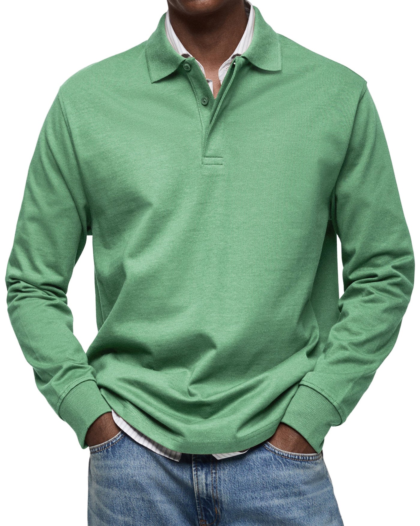 ADRIEN | LUXURY POLO WITH LONG SLEEVES