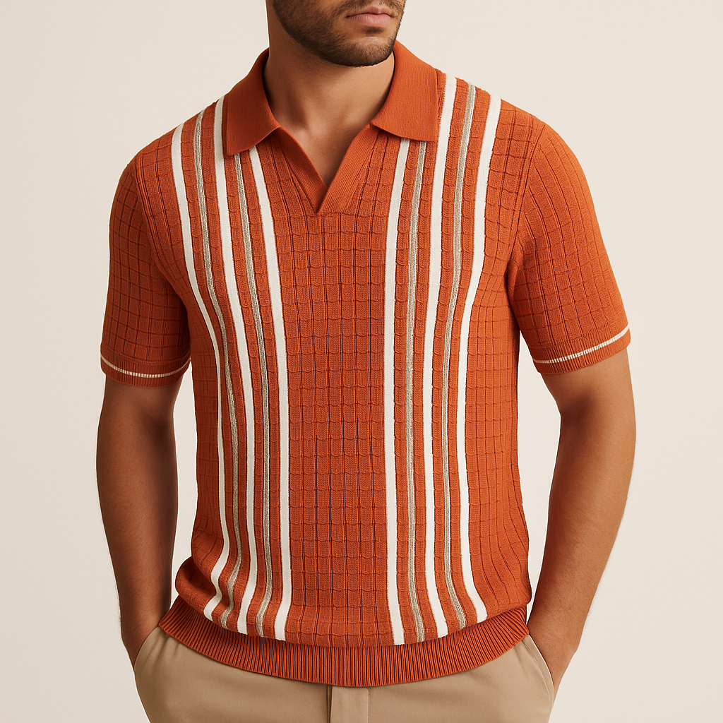 Collezione Waffle-Knit Polo