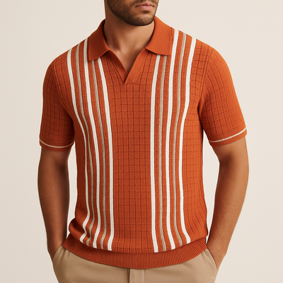 Collezione Waffle-Knit Polo