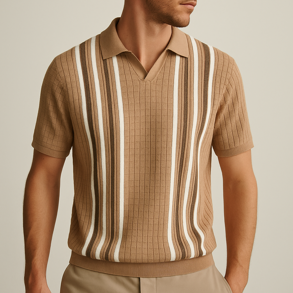 Collezione Waffle-Knit Polo