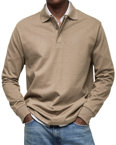 ADRIEN | LUXURY POLO WITH LONG SLEEVES