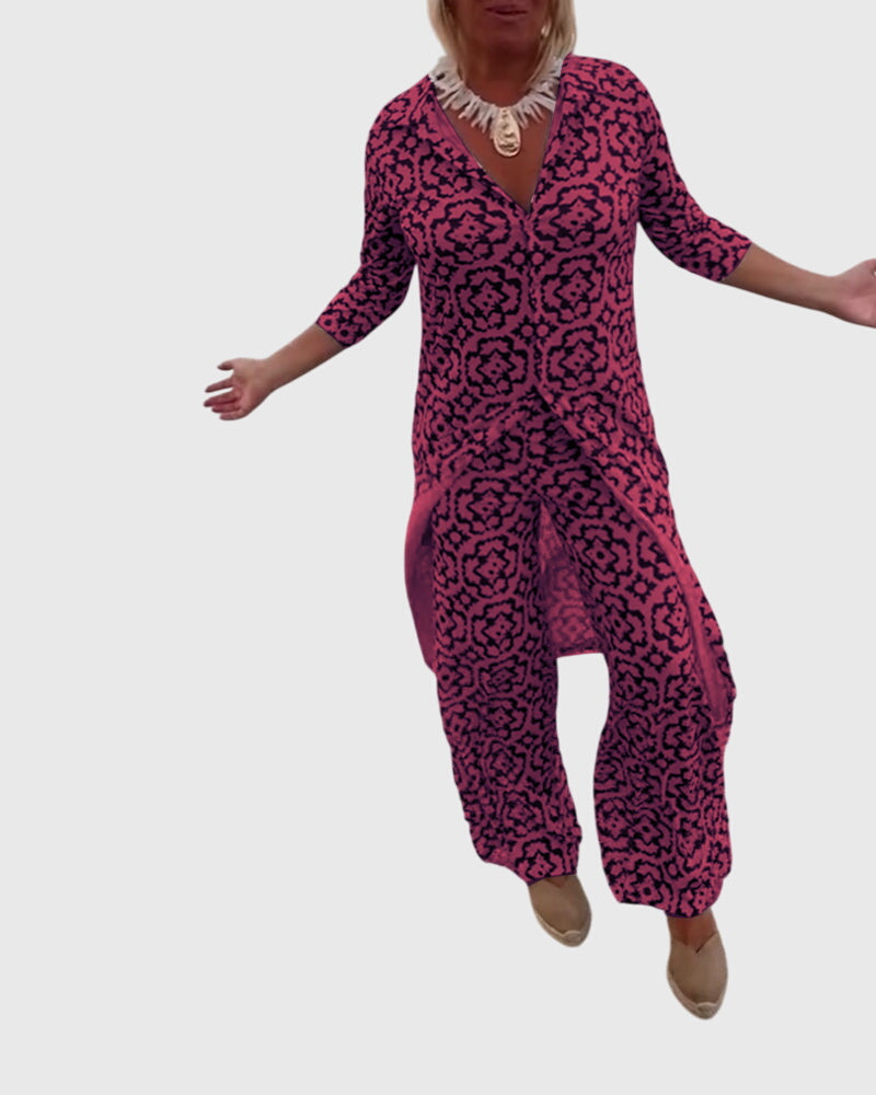 Vayla | Elegant Vintage Two-Piece Set