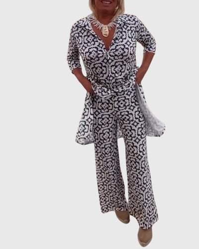 Vayla | Elegant Vintage Two-Piece Set