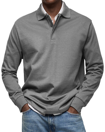 ADRIEN | LUXURY POLO WITH LONG SLEEVES