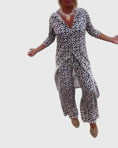 Vayla | Elegant Vintage Two-Piece Set