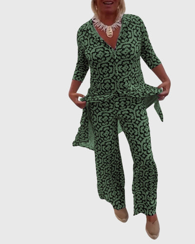 Vayla | Elegant Vintage Two-Piece Set