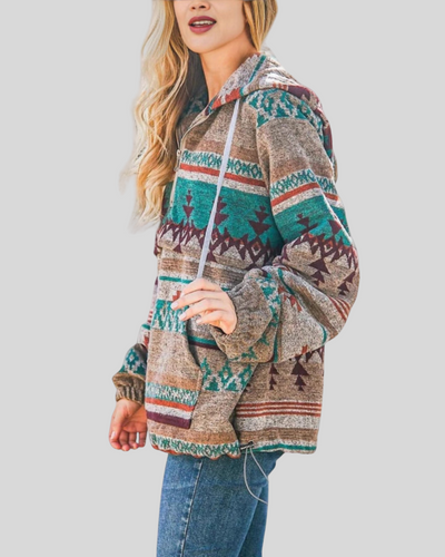 Vayla | Comfy Oversized Zip Up Long Sleeve Hoodie Sweatshirt