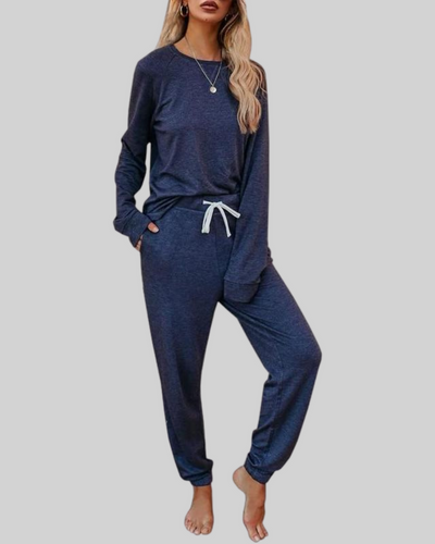 Vayla | Casual Long Sleeve and Sweatpants Set