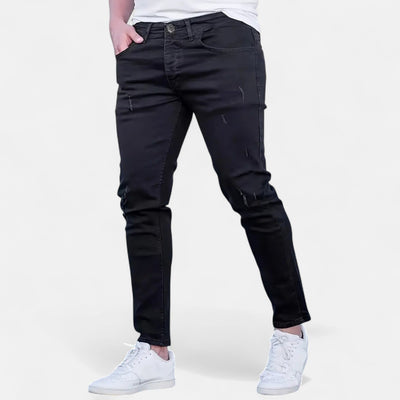Ermes™ | Slim Fit Jeans with Ripped Design
