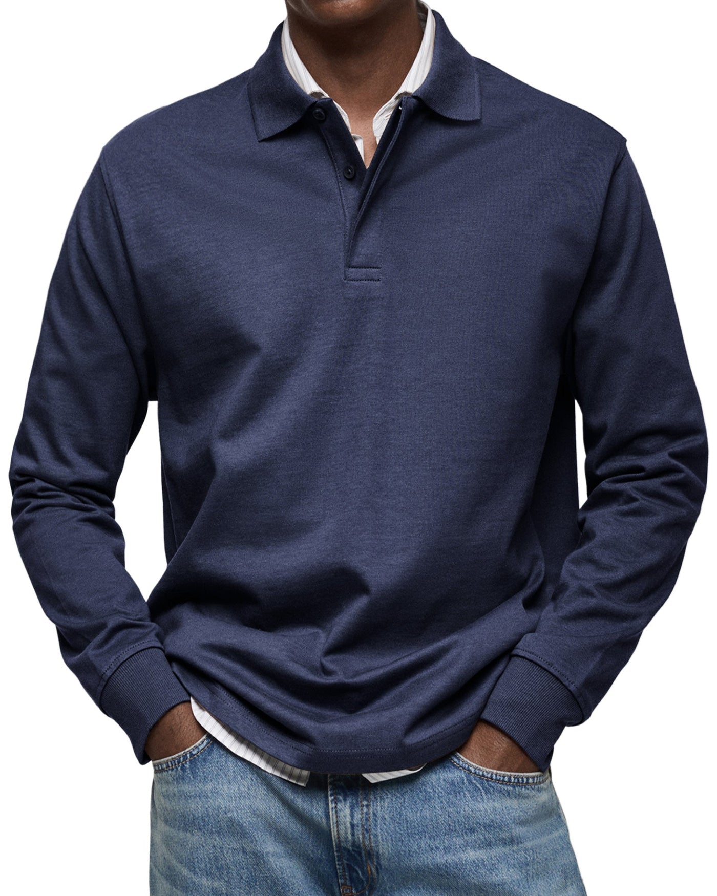 ADRIEN | LUXURY POLO WITH LONG SLEEVES