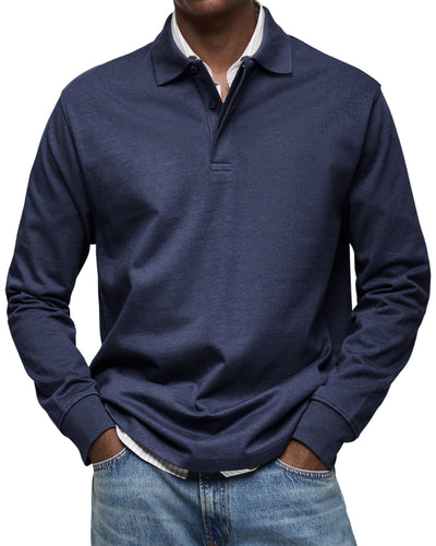 ADRIEN | LUXURY POLO WITH LONG SLEEVES