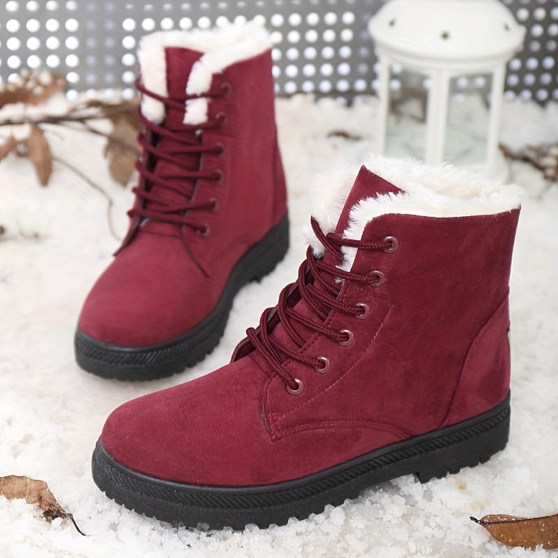 Vayla | Fur-Lined Lace-Up Boots