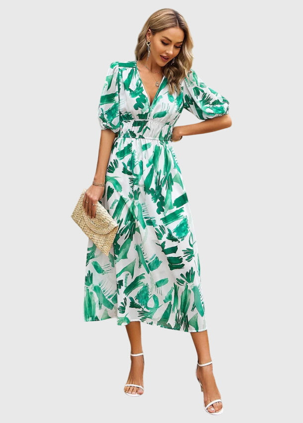 Vayla | Flattering Floral Midi Dress