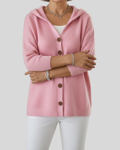Vayla | Hooded Knit Cardigan – Fresh Elegance, Everyday Comfort