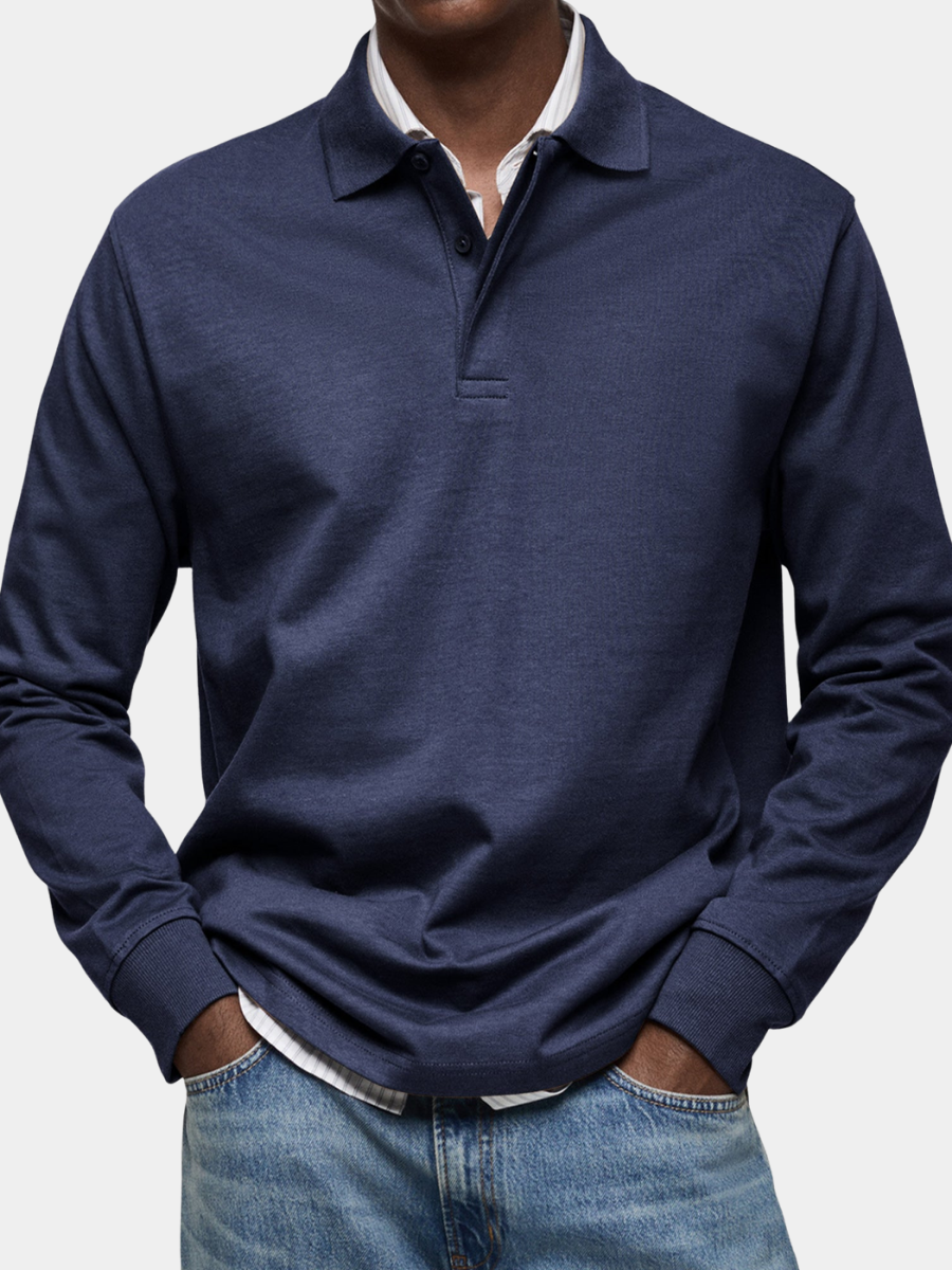 ADRIEN | LUXURY POLO WITH LONG SLEEVES