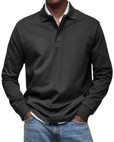 ADRIEN | LUXURY POLO WITH LONG SLEEVES