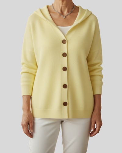 Vayla | Hooded Knit Cardigan – Fresh Elegance, Everyday Comfort