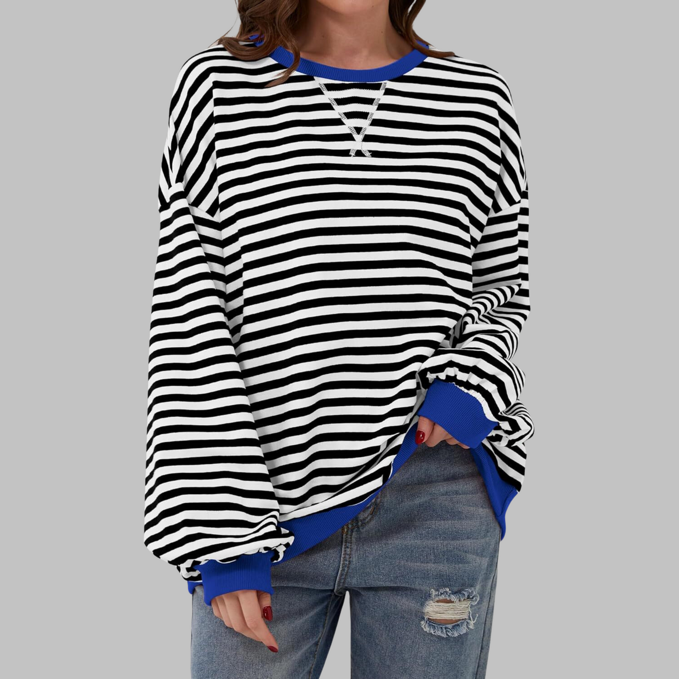 Vayla | Striped Jumper in Cotton Blend