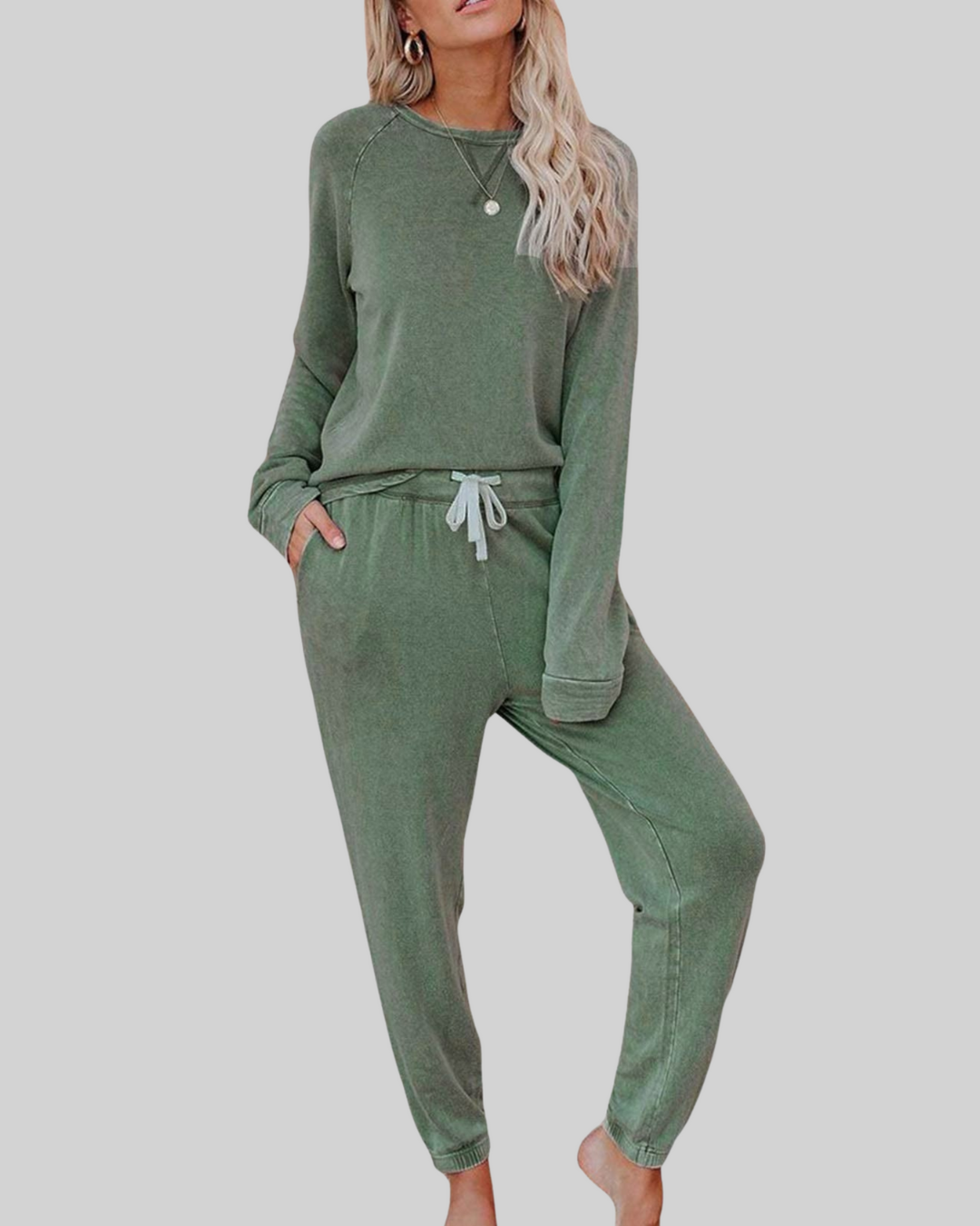 Vayla | Casual Long Sleeve and Sweatpants Set