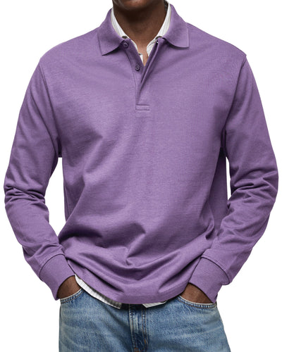 ADRIEN | LUXURY POLO WITH LONG SLEEVES
