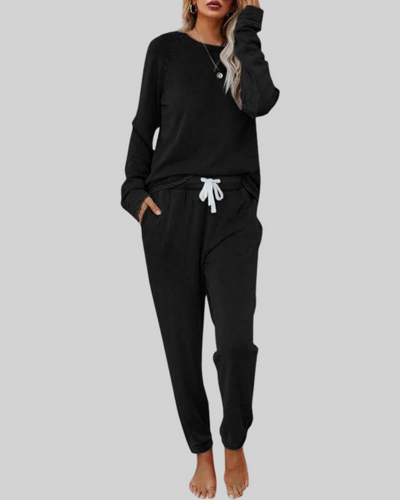 Vayla | Casual Long Sleeve and Sweatpants Set