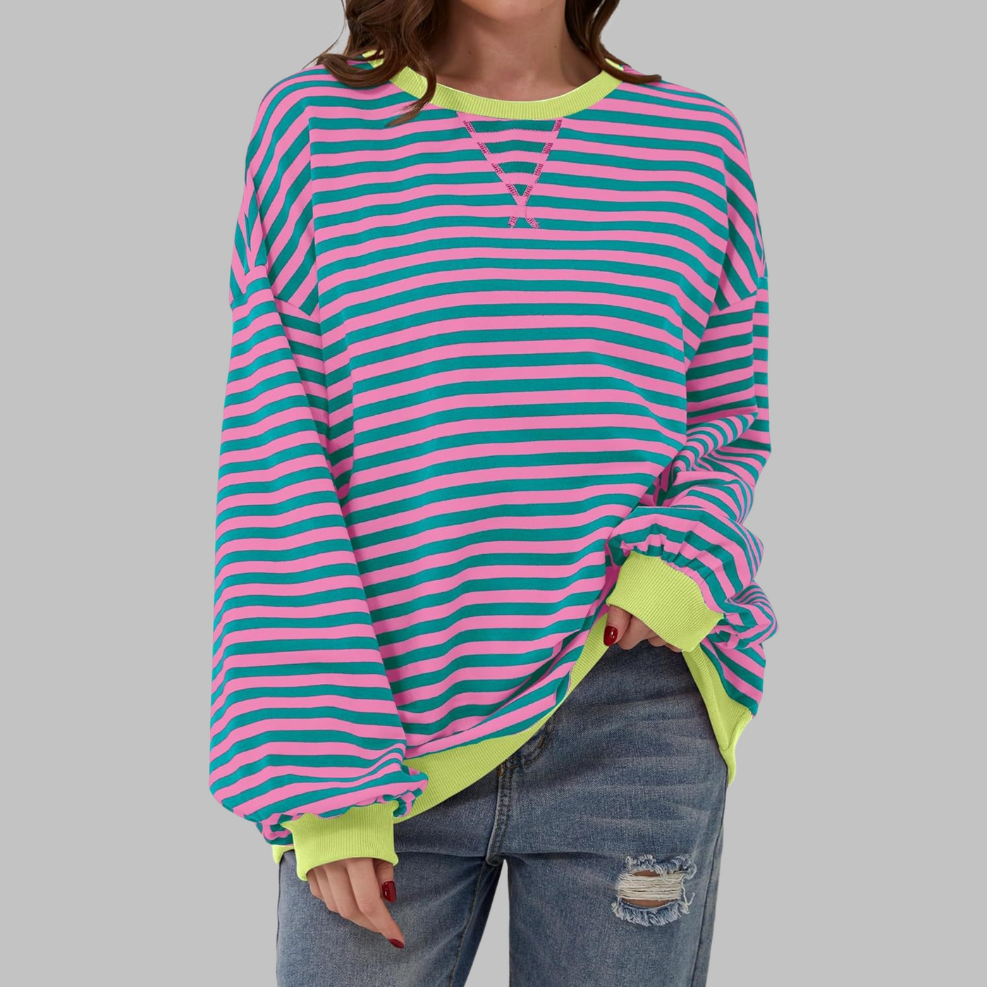 Vayla | Striped Jumper in Cotton Blend