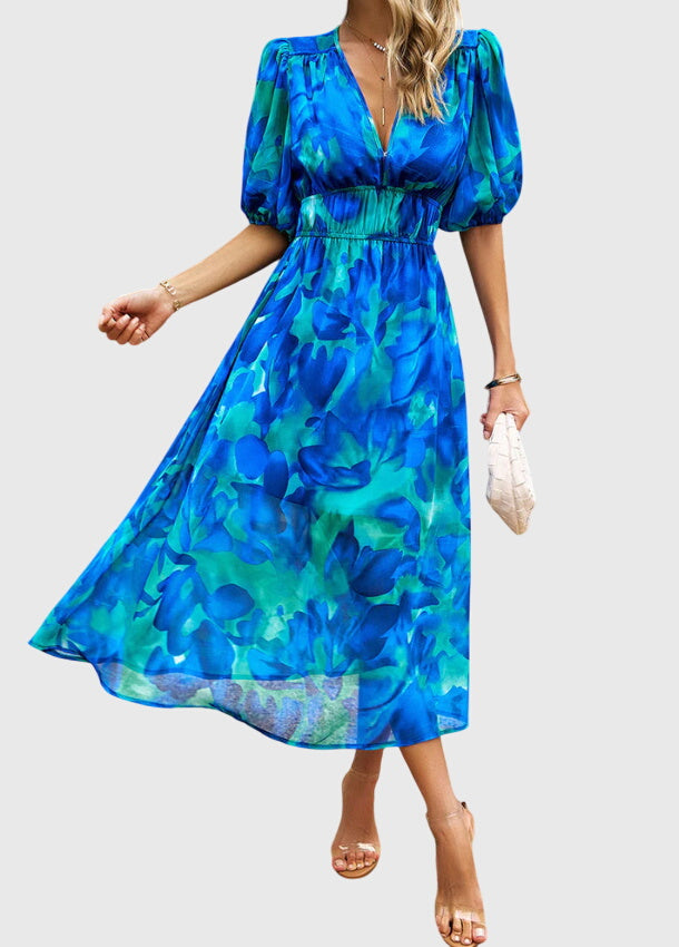 Vayla | Flattering Floral Midi Dress