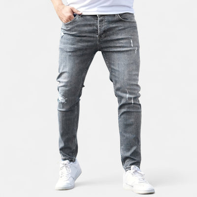 Ermes™ | Slim Fit Jeans with Ripped Design